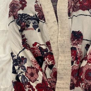 Inc brand floral cardigan